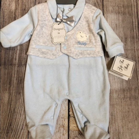 Oatmilk Velour Footie main image 1